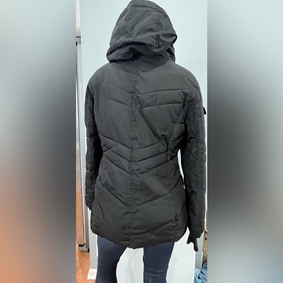 MADDEN GIRL Black Winter Parka Puffer Jacket with Hood - Picture 11 of 14